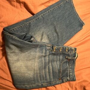 Slim wide leg crop Madewell denim